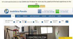 Desktop Screenshot of imobiliariaplanaltors.com.br